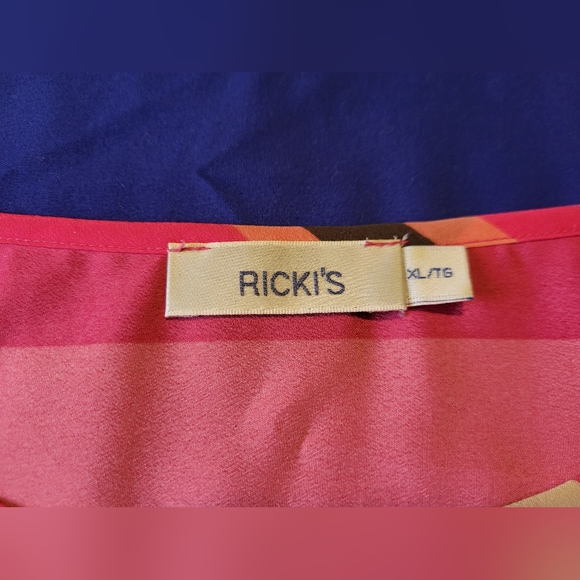 4 for $25 💥 Ricki's sleeveless striped blouse size XL - Picture 3 of 6